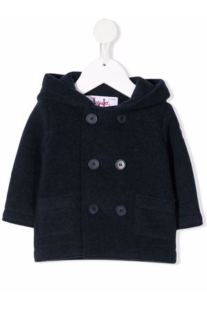 blue polyetser coat IL GUFO KIDS | A24GM365N0041497